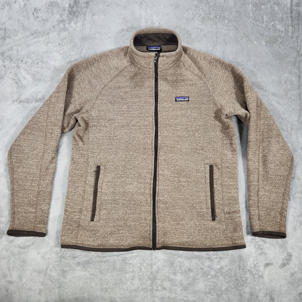Patagonia Better Sweater Jacket Mens Large Brown Fleece Full Zip Outdoor Warm